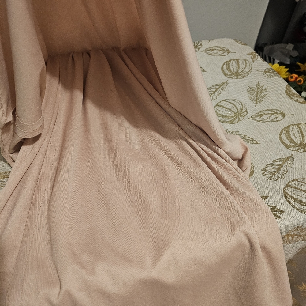 Betsy & Adam's New glamorous gown Ivory And Nude Sz S/M - Picture 9 of 13